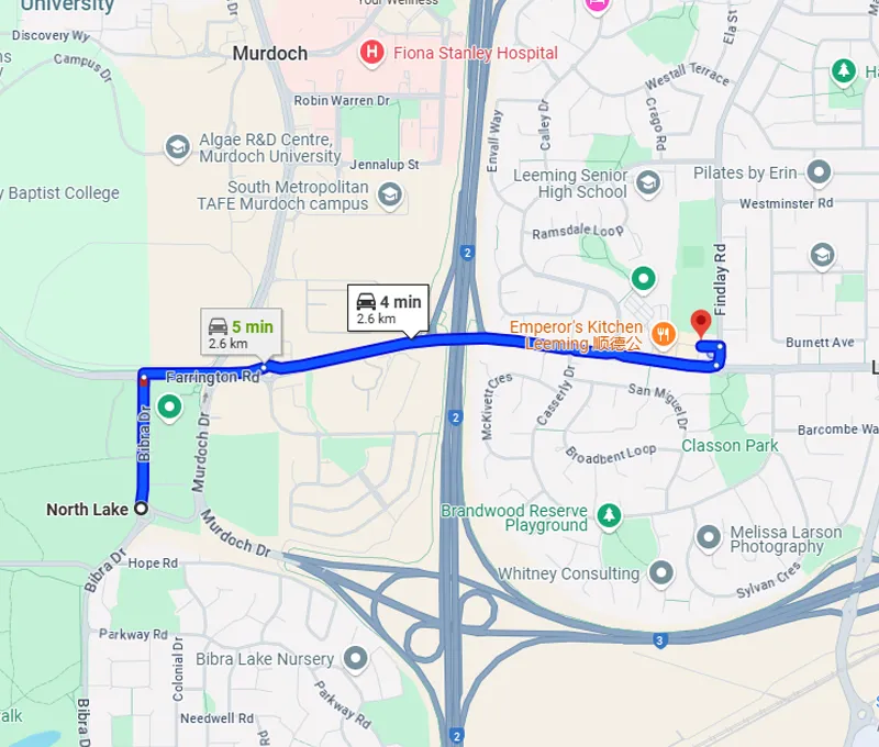 North Lake Locals location North Lake Locals location